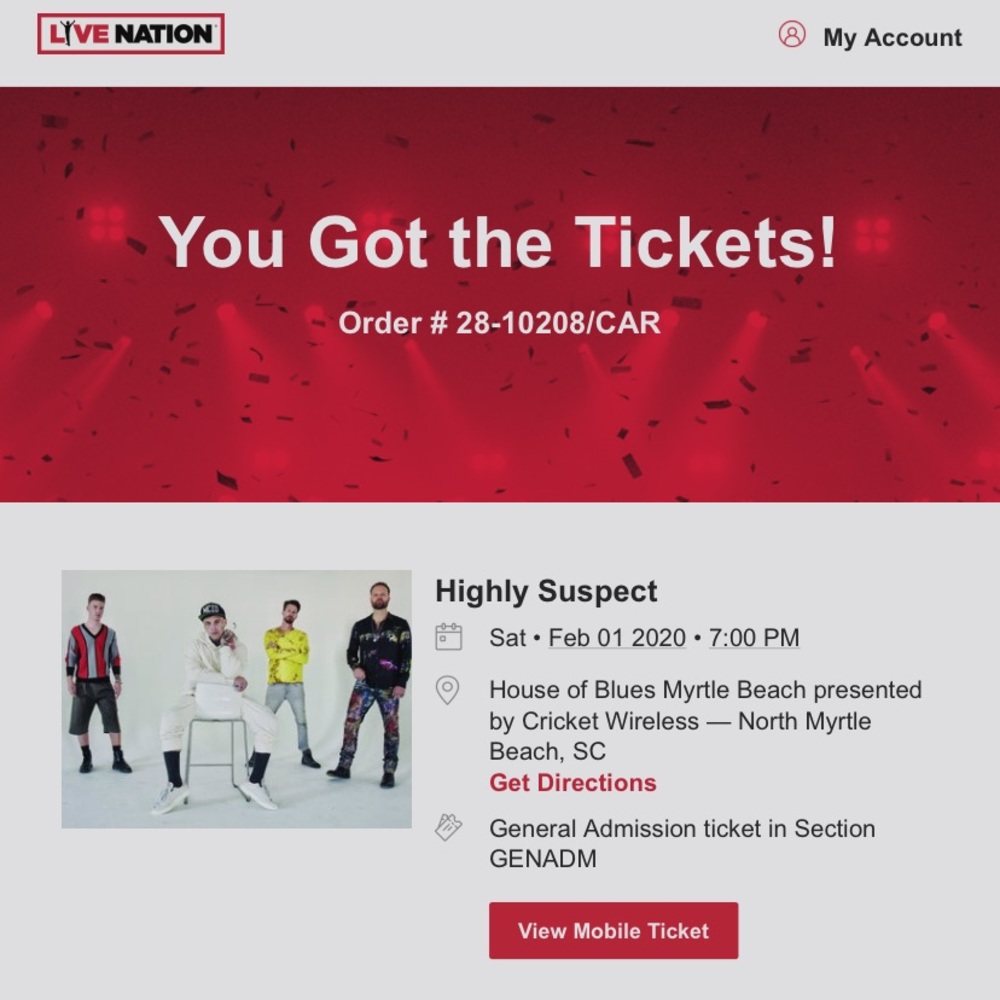 Highly suspect GA ticket